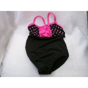 Dance Leotard Small Child Pink Polka Dot Ferreira Dance Ballet Tap